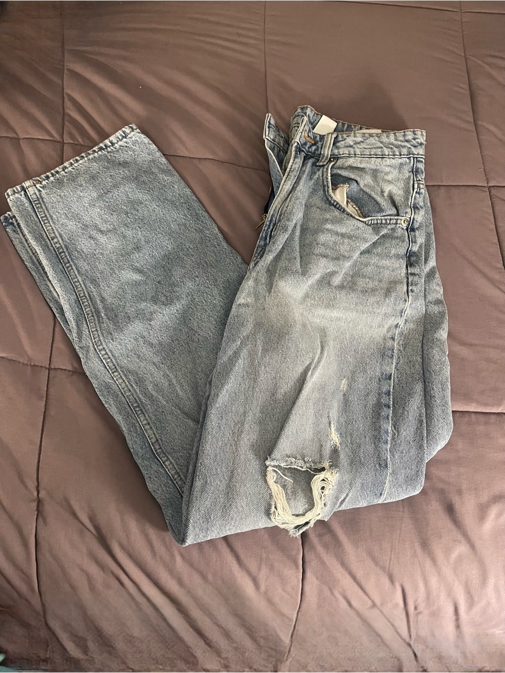 90’s Baggy Jeans - Ultra High Waist Light Wash Women’s Jeans